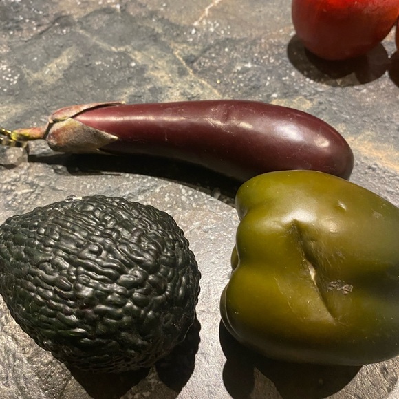 Decorative Fruit Bowl with Assorted Faux Fruits - Picture 4 of 5